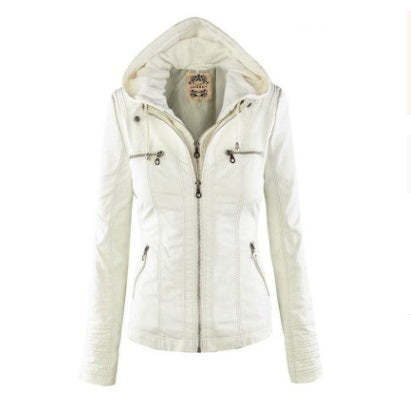 Fashion Detachable Hooded Jacket with Pockets