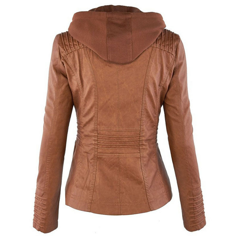 Fashion Detachable Hooded Jacket with Pockets