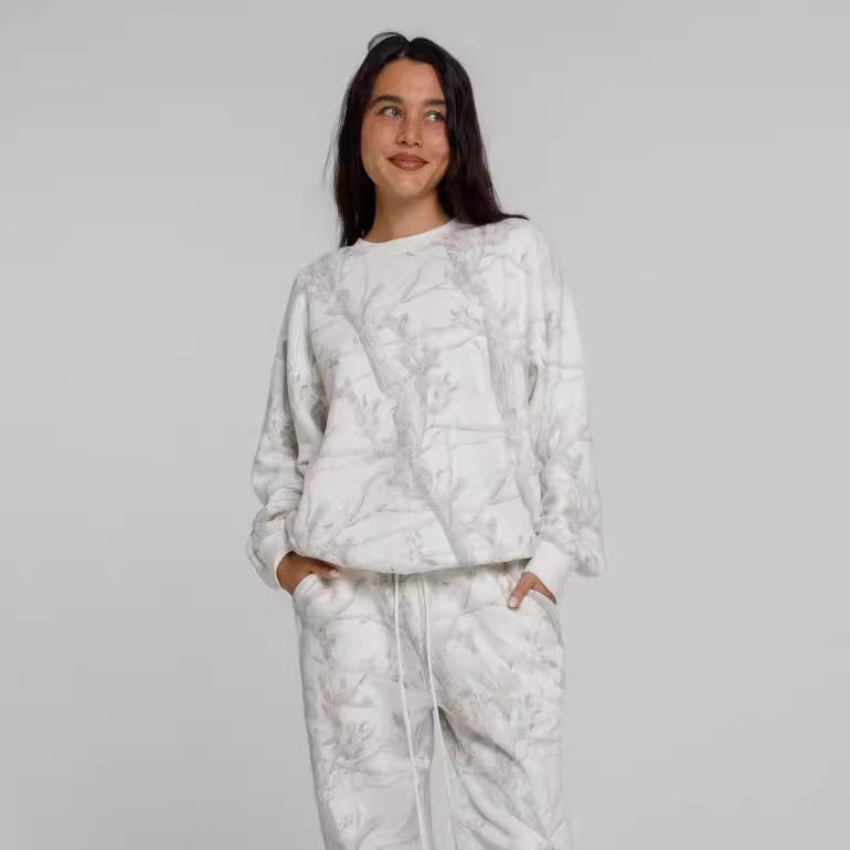 Women's Camouflage Maple Leaf Hoodie & Sweatpants Set